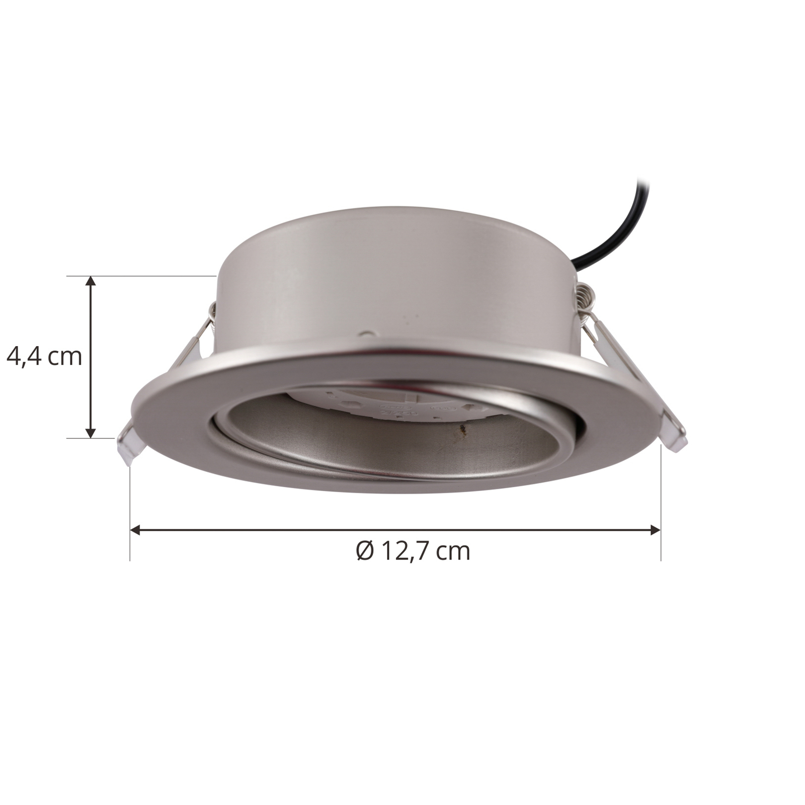 Lindby Einbauleuchte Jyla, nickel matt, Ø 13 cm, GX53 Lindby Einbauleuchte Jyla, nickel matt, Ø 13 cm, GX53