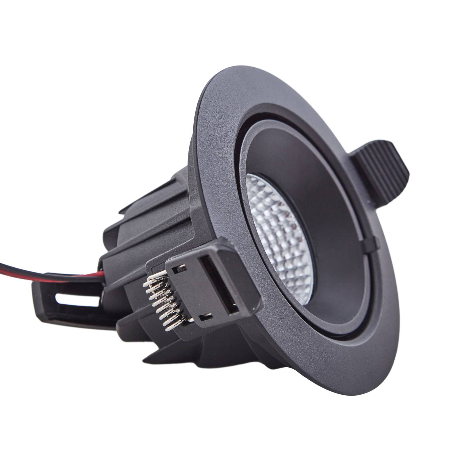 Arcchio Harcos LED downlight, czarny, Ø 11 cm, 4000K