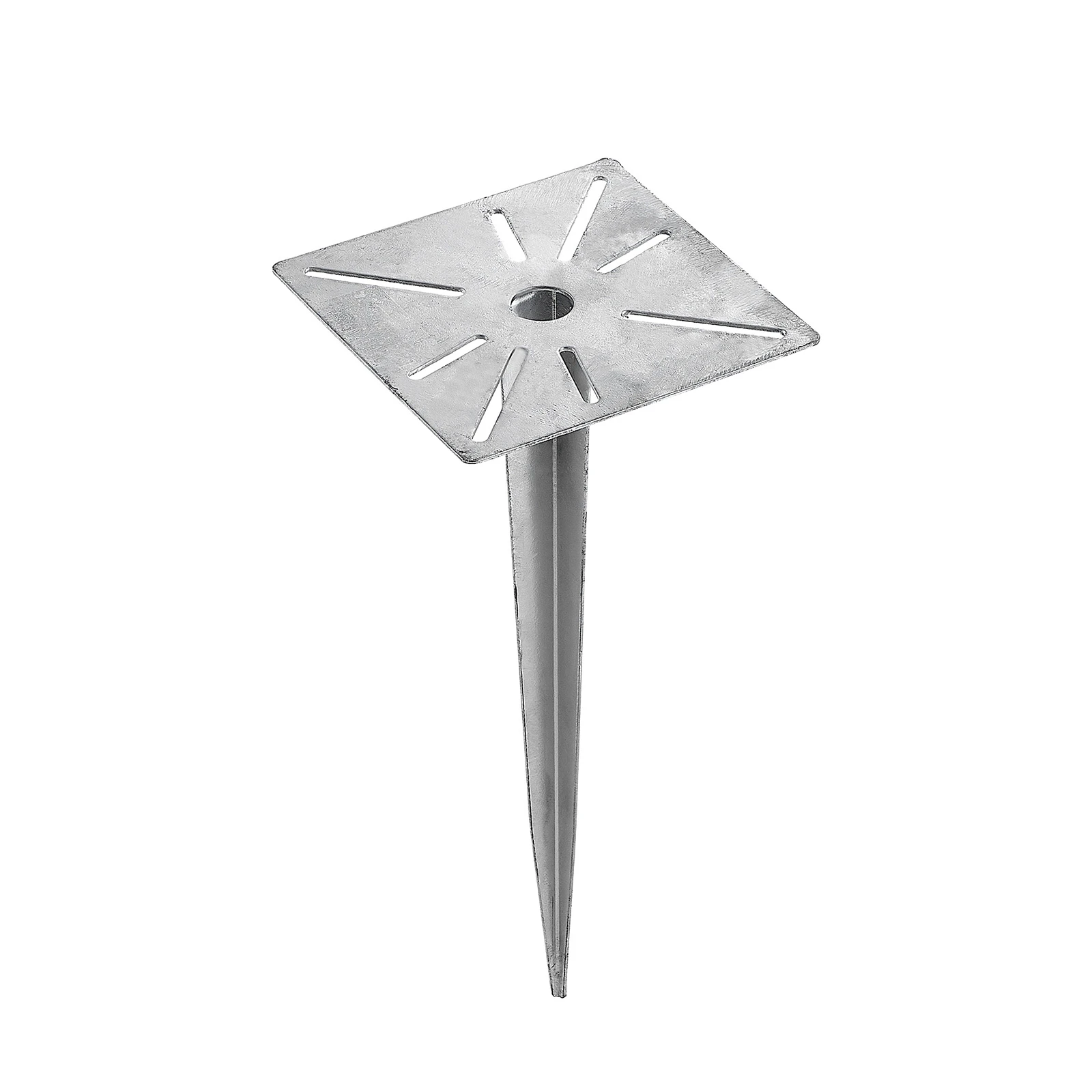 Lucande Picchetto da terra Cadis, color argento, metallo, alto 38 cm