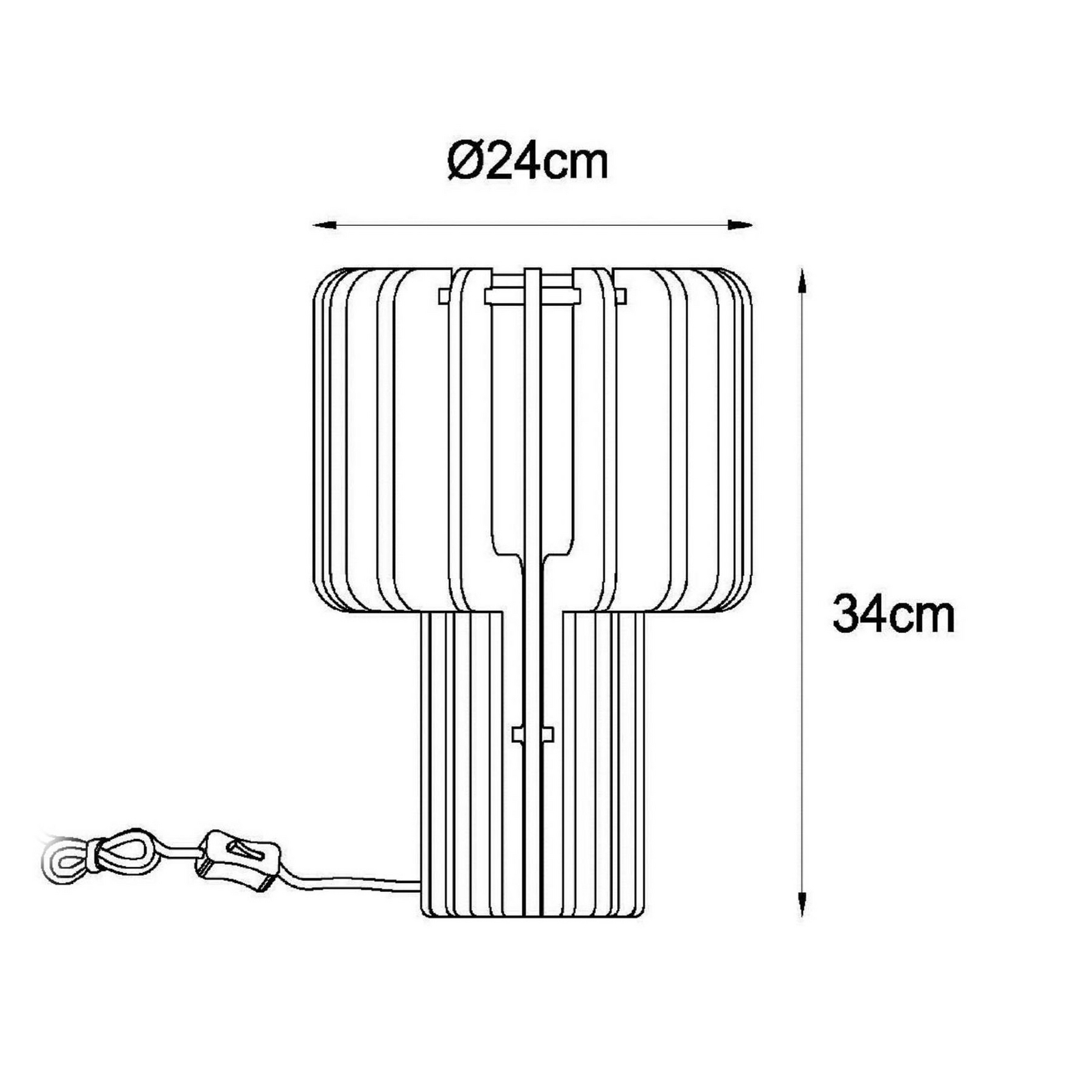 Bordslampa Rollo, terrakotta, höjd 35 cm, filt/glas/metall Bordslampa Rollo, terrakotta, höjd 35 cm, filt/glas/metall