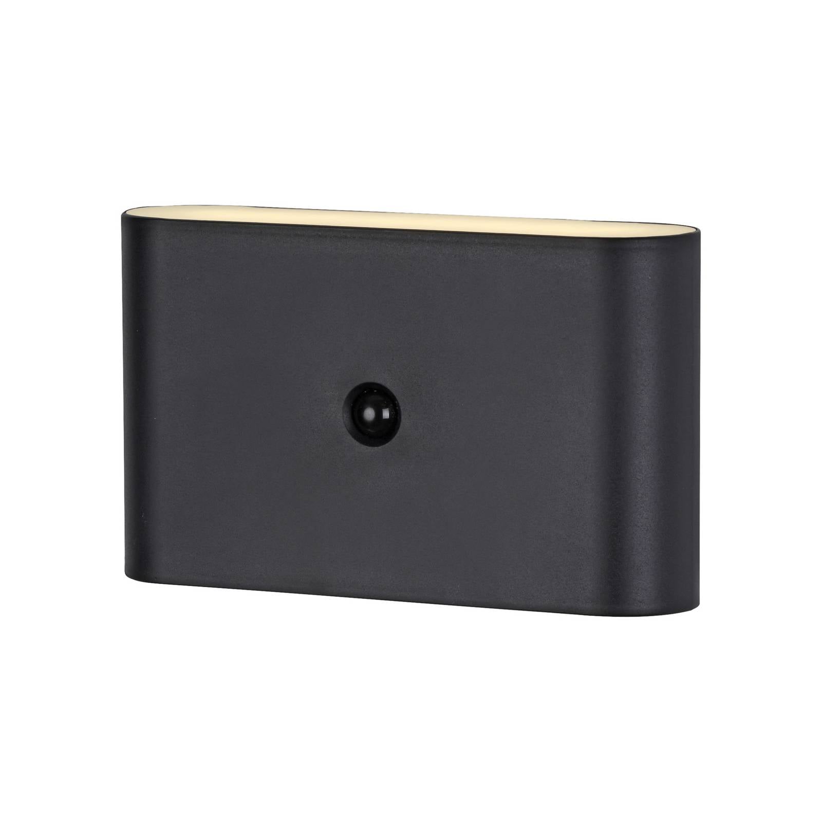 JUST LIGHT LED-Akku-Wandleuchte 19475-18, 3W, 3000K, 330lm, warmweiß, IP44, schwarz