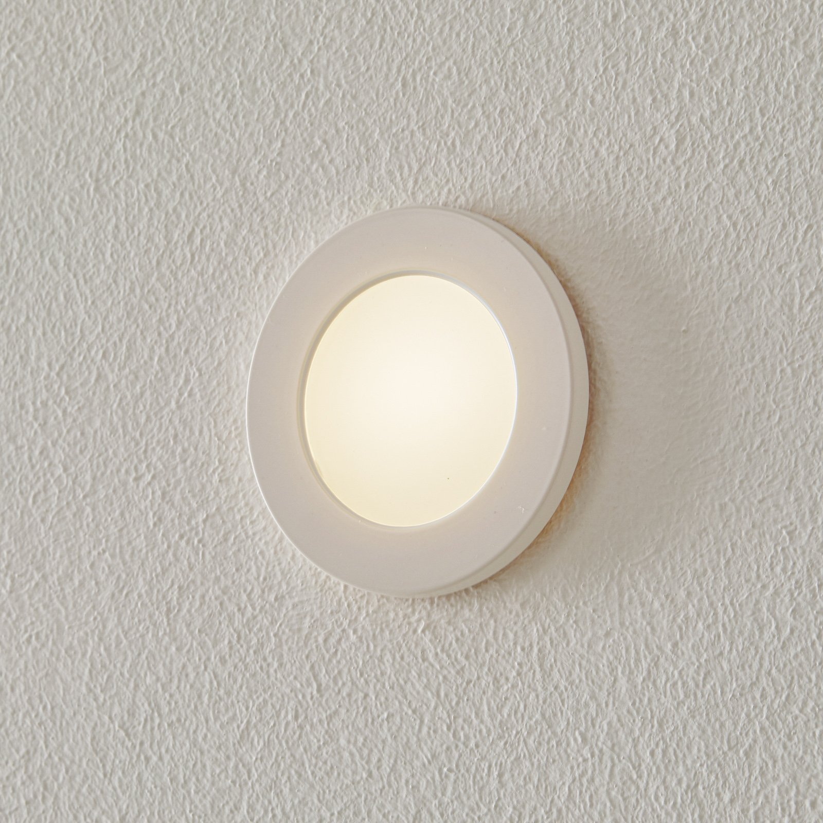 BEGA Accenta LED recessed wall lamp round with frame