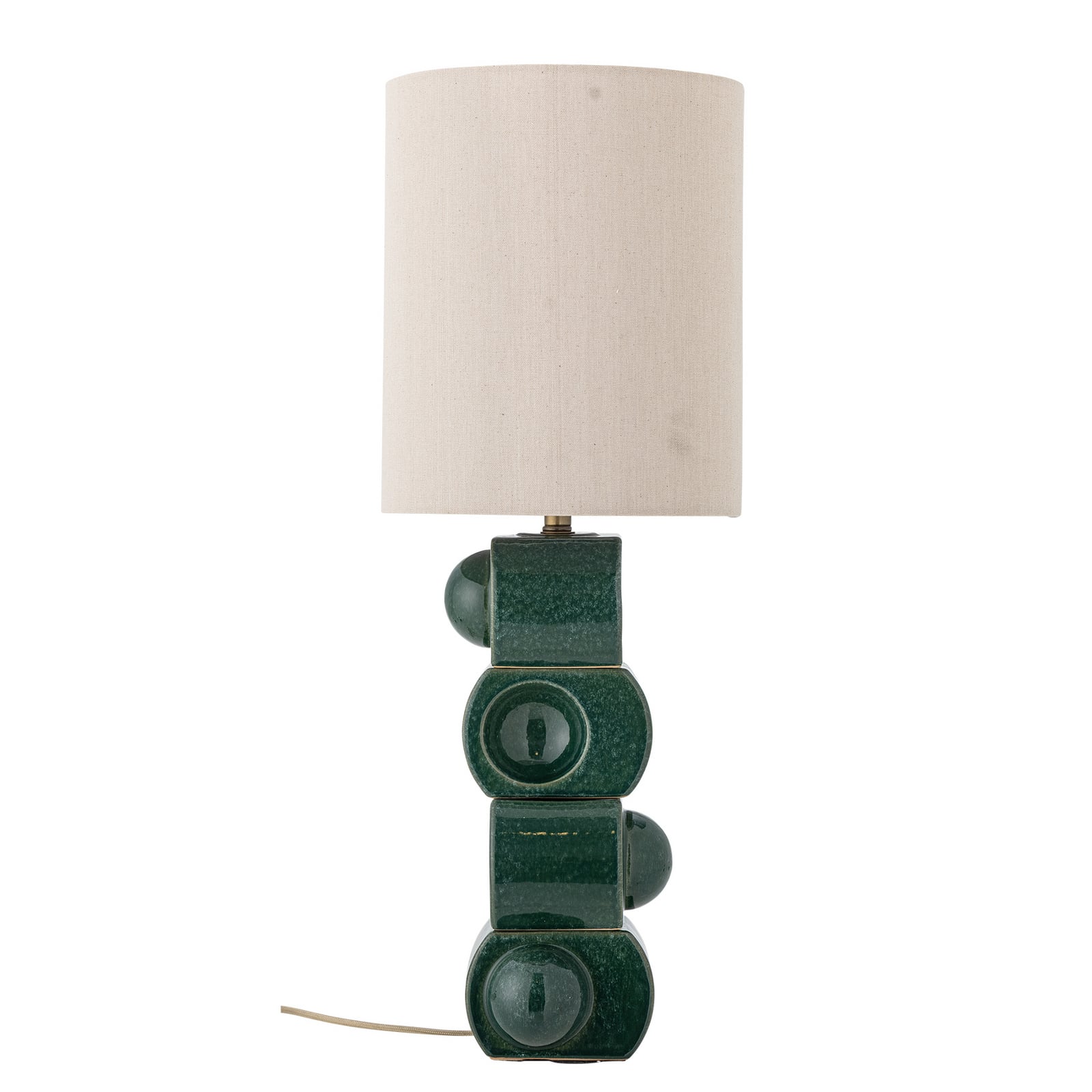 Lampada da tavolo Lio, nera/crema, altezza 53 cm - Bloomingville