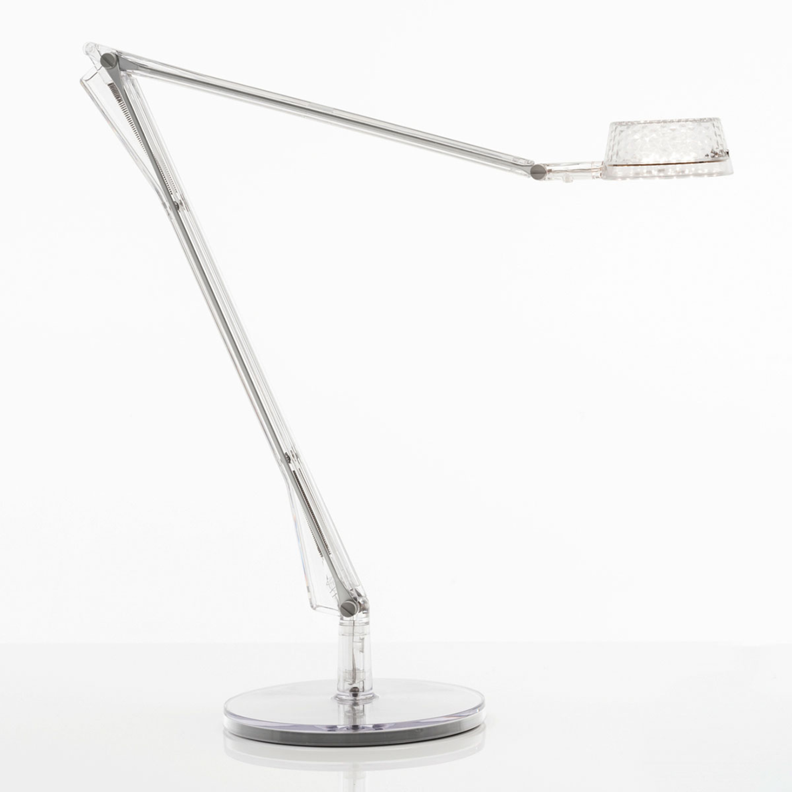 Kartell Justerbar LED bordlampe til arbeidsplassen Aledin Dec, transp. - skrivebordslampe - moderne lampe Stue / spisestue - polykarbonat, aluminium