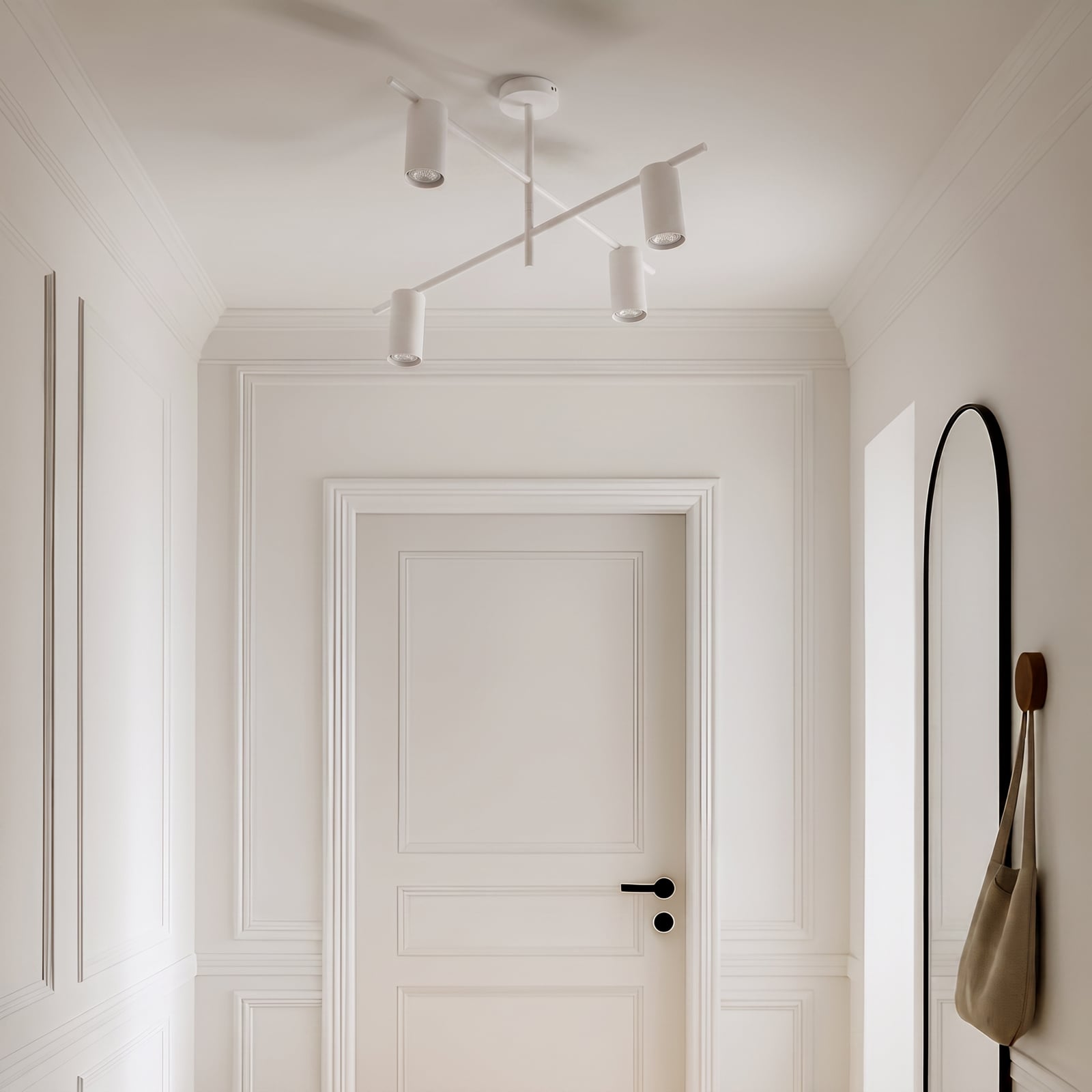 Plafonieră Lindby Marilou, albă, cu 4 becuri, Ø 70 cm Plafonieră Lindby Marilou, albă, cu 4 becuri, Ø 70 cm