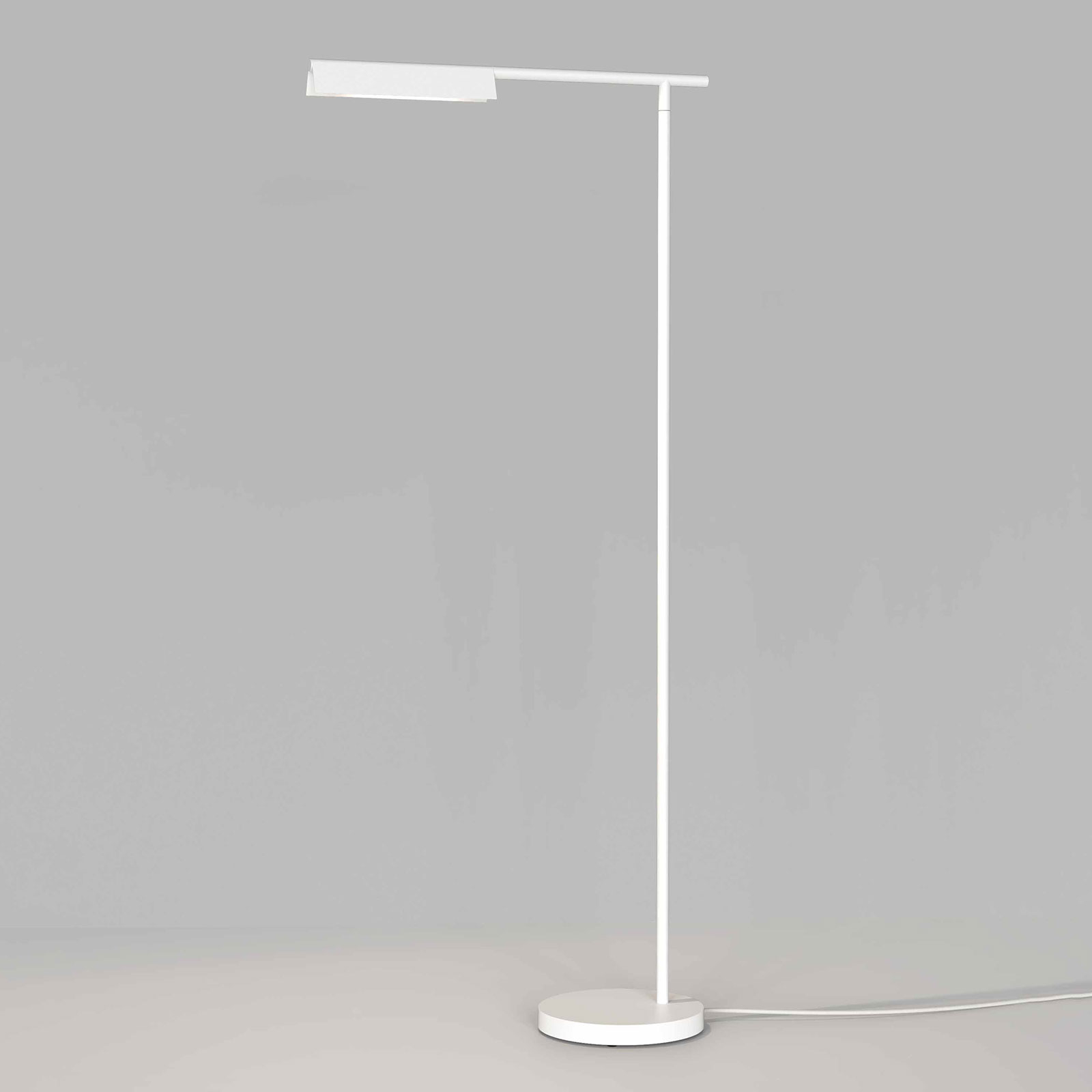 Astro Fold LED floor lamp matt white, for Living / Dining Room, steel, 8.1 W, energy efficiency: A+, W: 22 cm, H: 125.5 cm