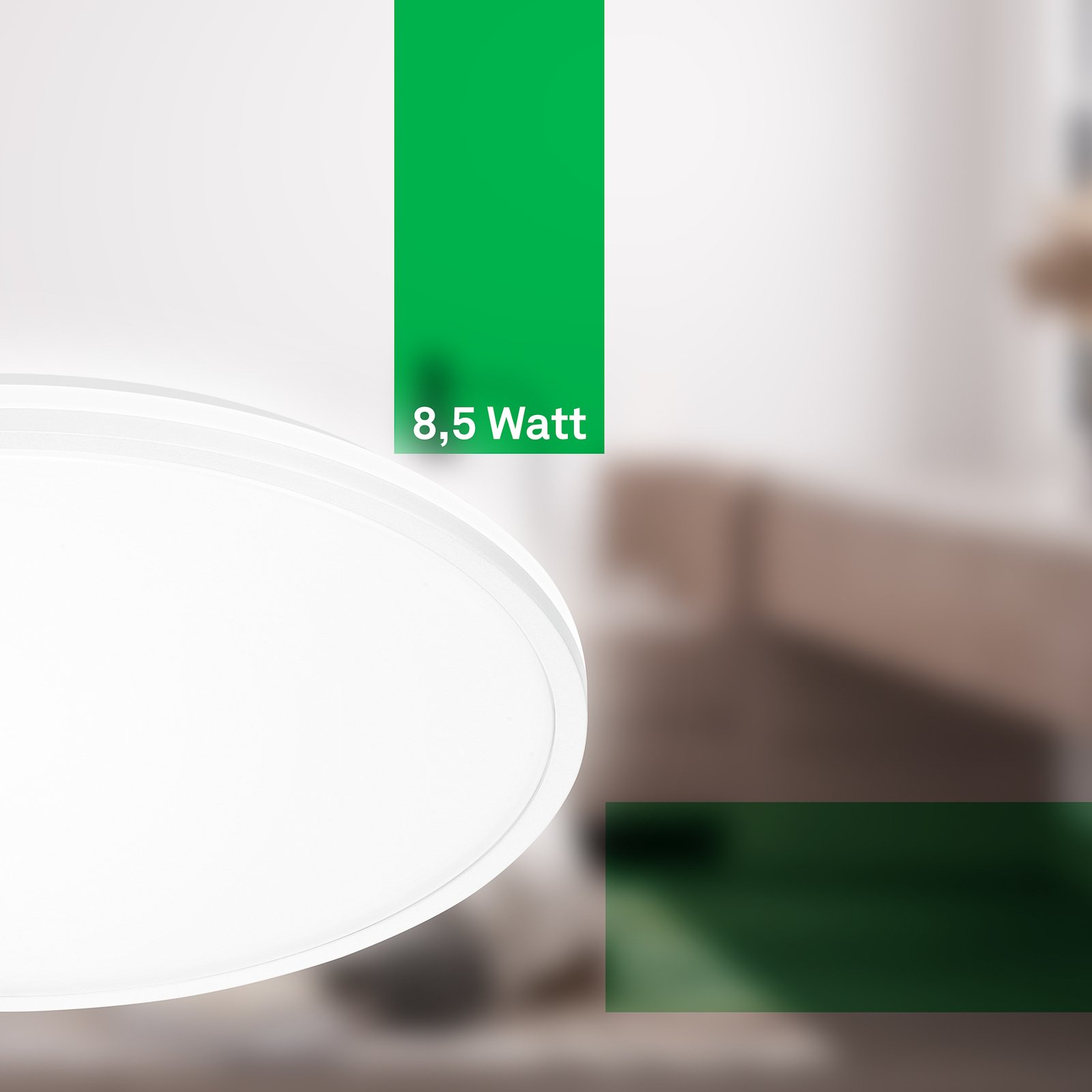 Pulap A LED ceiling light, white, Ø 33 cm, plastic