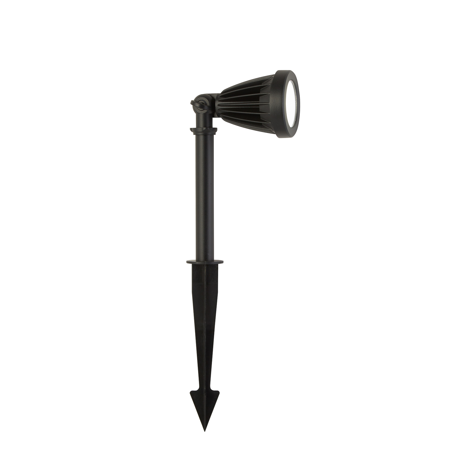 Faretto con picchetto a terra Spikey a LED, nero, metallo, 25 cm, IP54