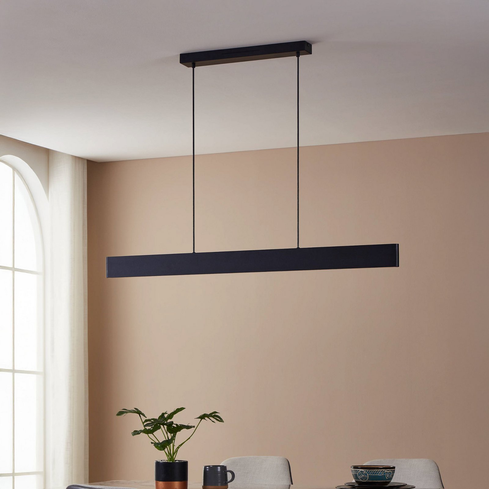 EGLO connect LED pendant light Andreas-Z, black, steel