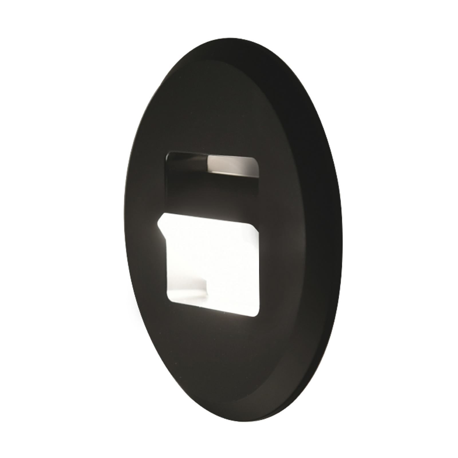 MEGAMAN Luci LED da incasso Tina, nera, Ø 9 cm, orientabile MEGAMAN Luci LED da incasso Tina, nera, Ø 9 cm, orientabile