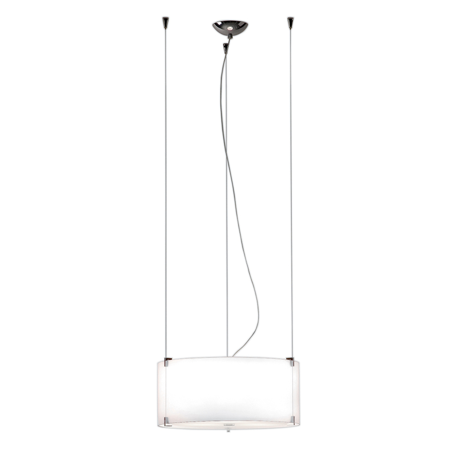 Prandina CPL S7 hanging light, chrome, opal glass