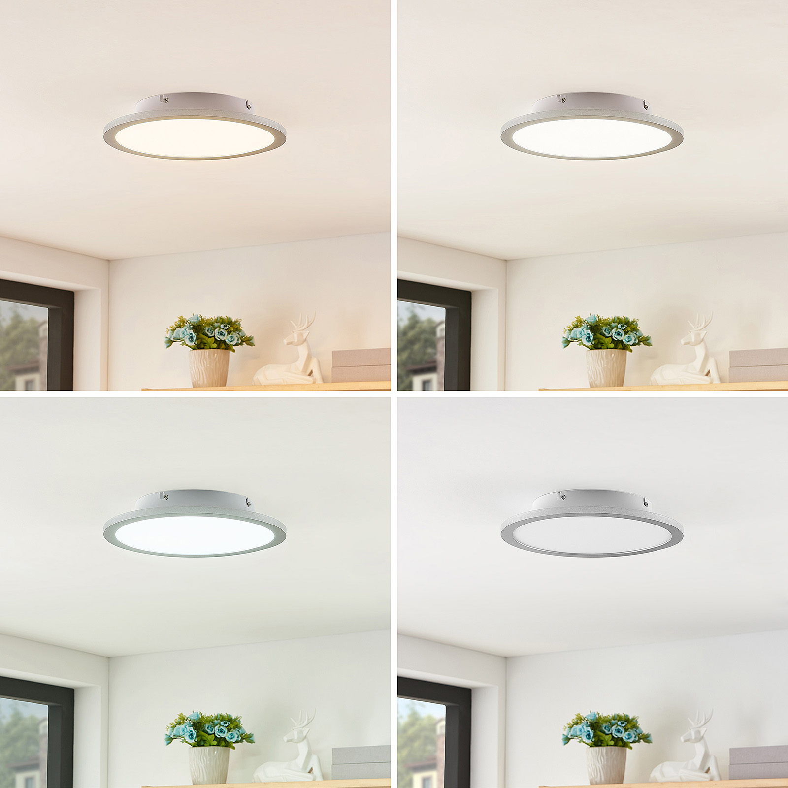 Lindby Narima lámpara LED de techo, CCT, Ø 30cm