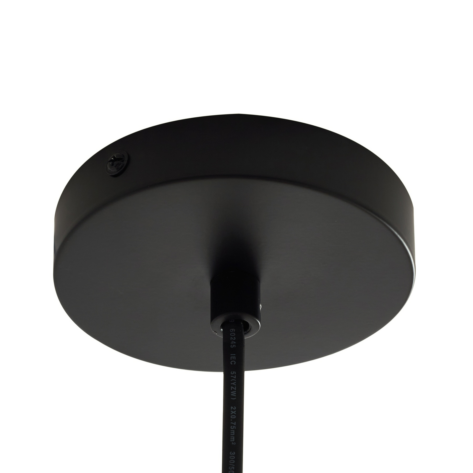 Lampa wisząca zewnętrzna Taryn, Ø 35 cm, IP44, brązowa, tworzywo sztuczne -