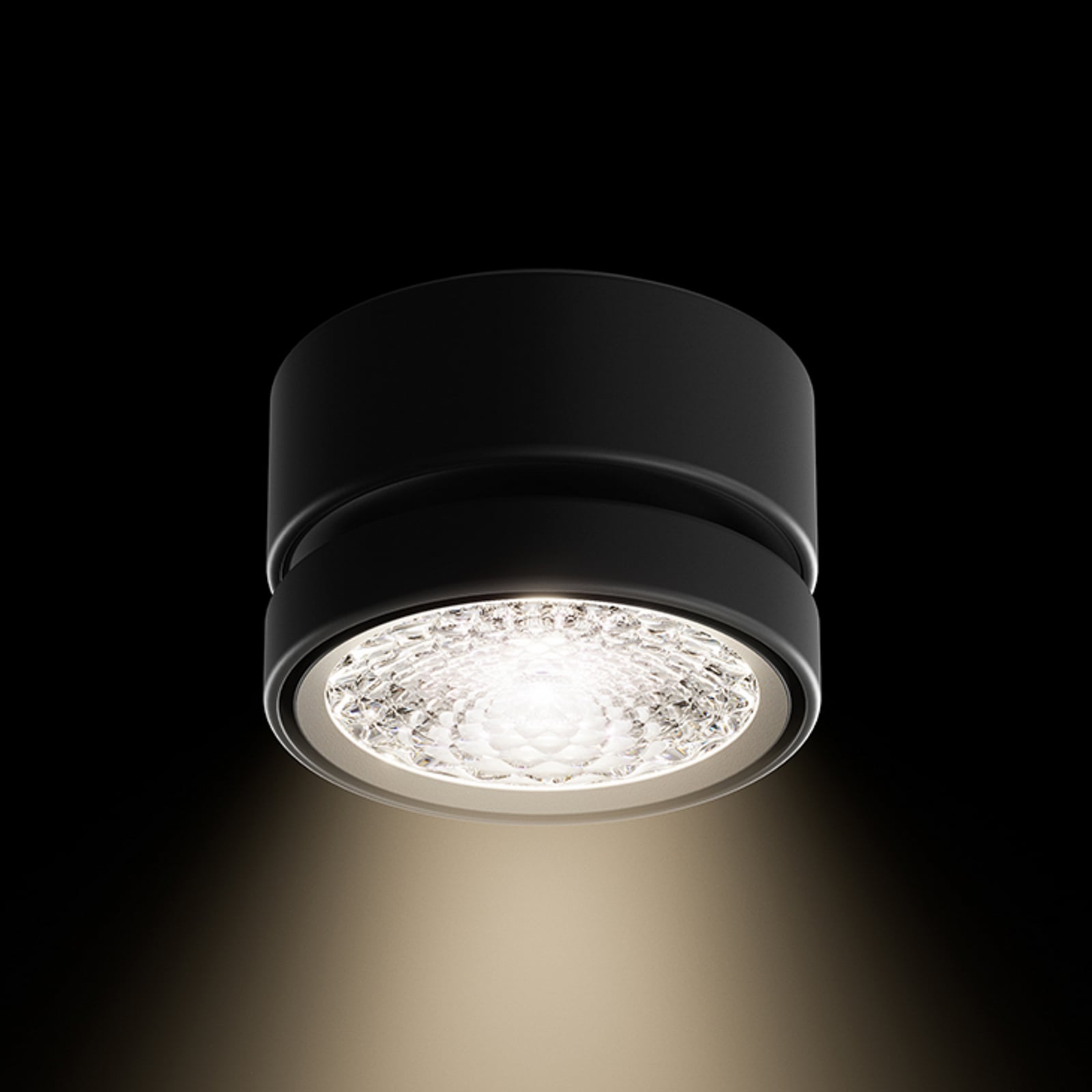 Spot pour plafond LED Nivo, noir, 36°, orientable, à intensité variable - Sigor