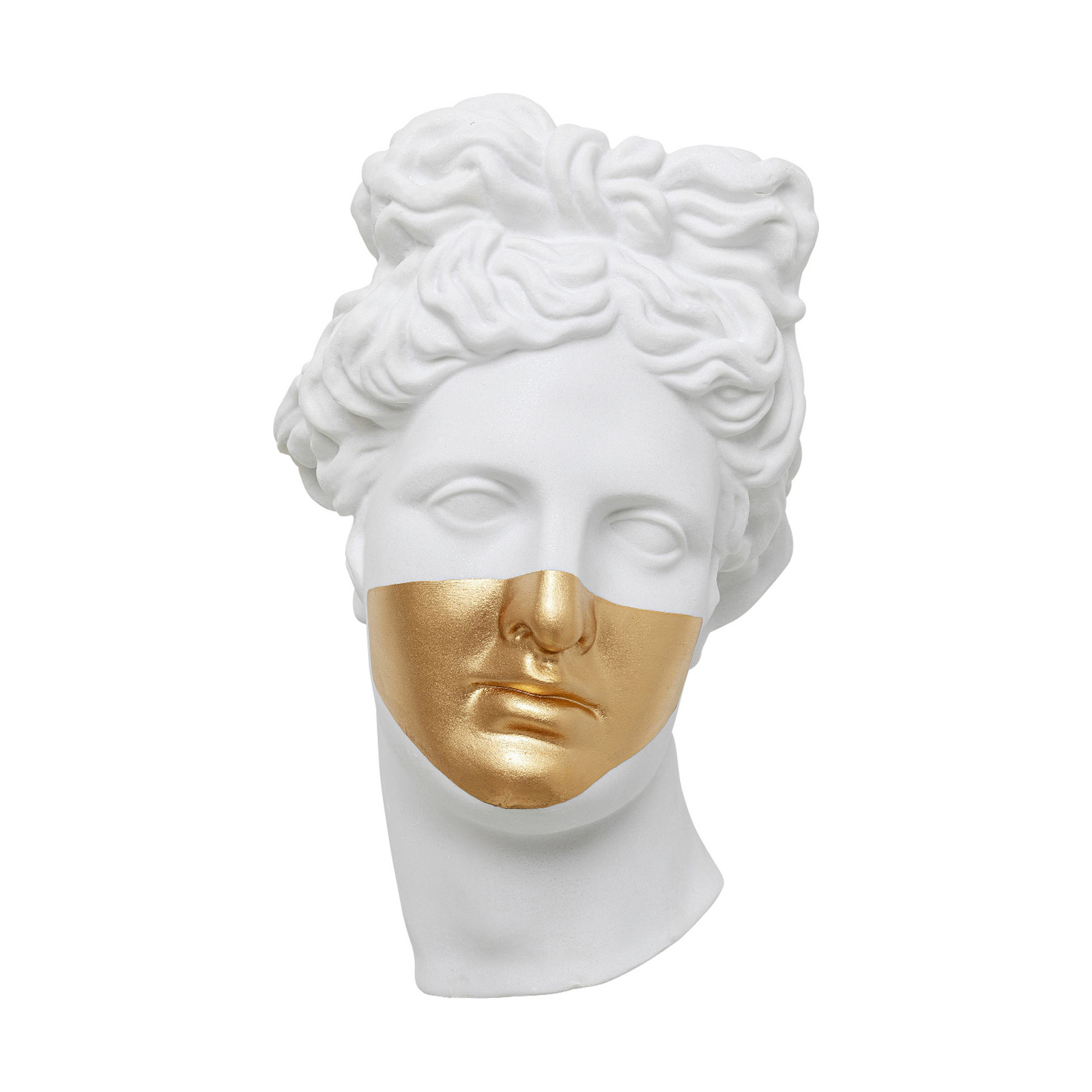 KARE wall object Apollo, polyresin, lacquered, white, gold