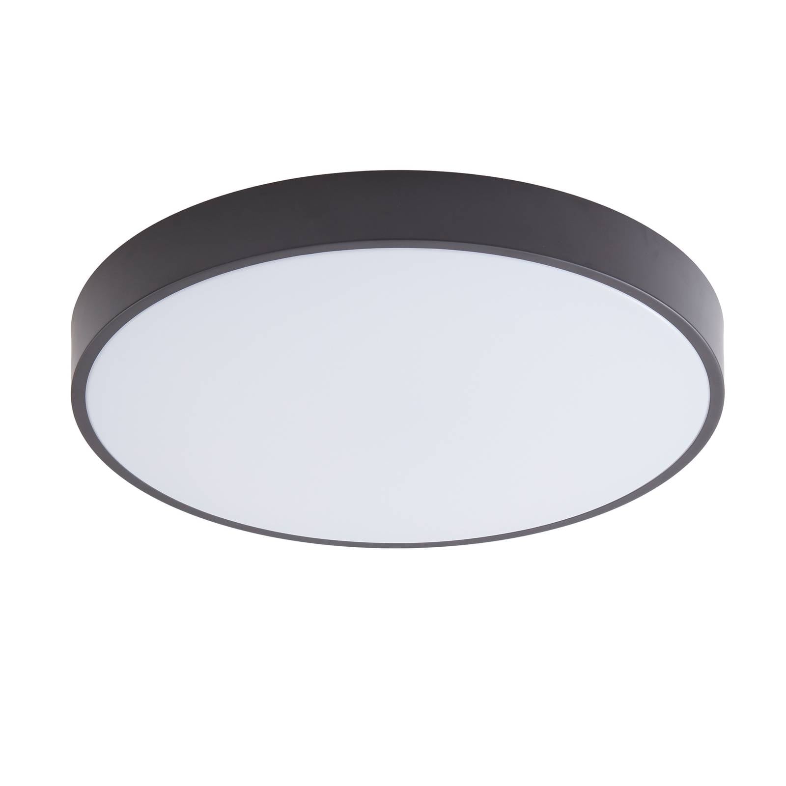 Lindby Smart LED-Deckenlampe Innes schwarz 48cm RGB CCT Tuya