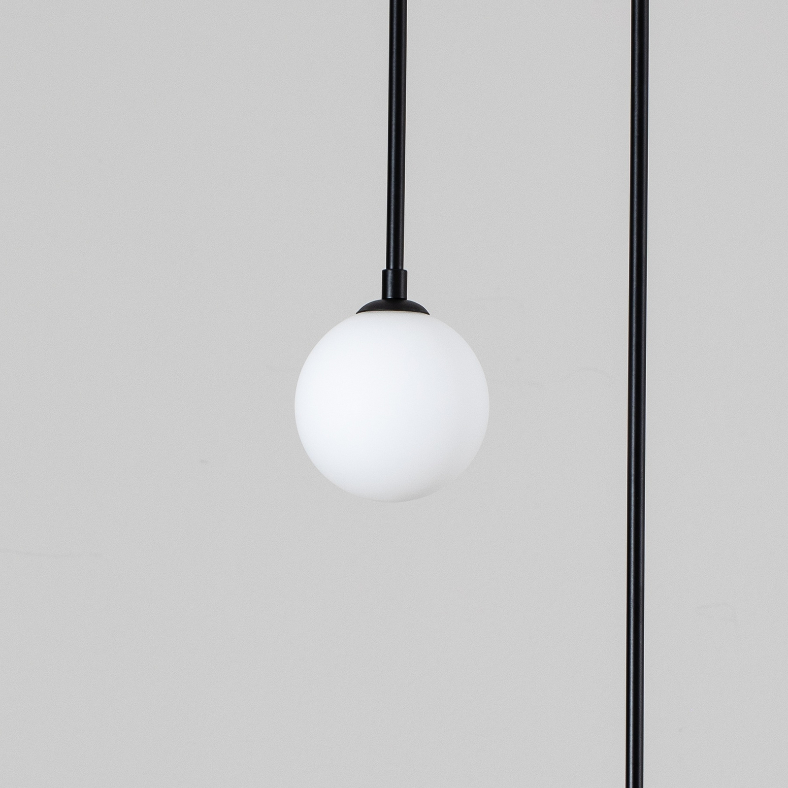 Pendant light AV-1897-2BSY 2 glass globes, black