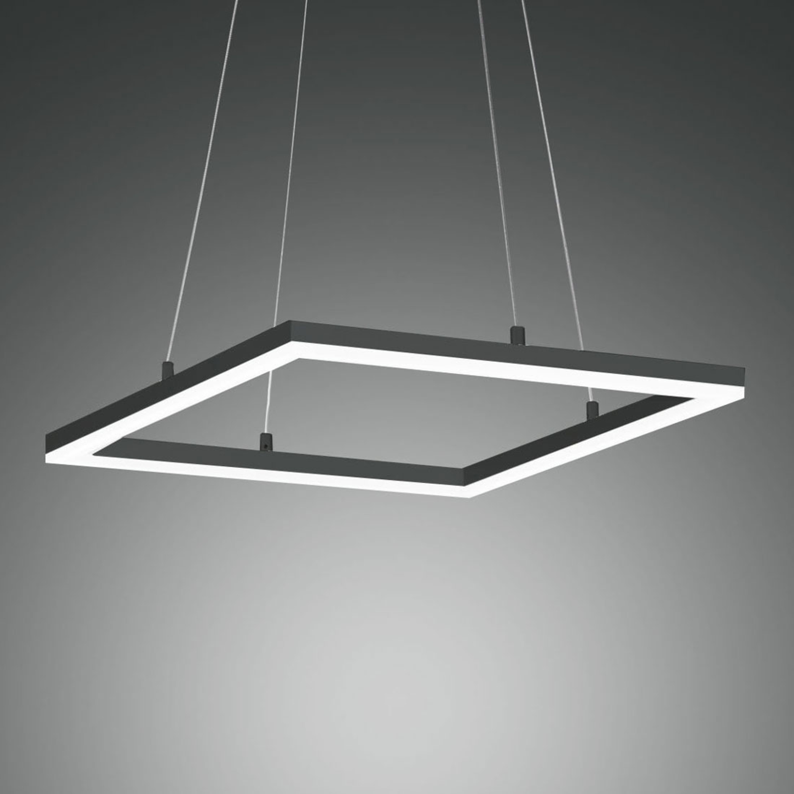 Suspension LED Bard 42x42 cm, anthracite