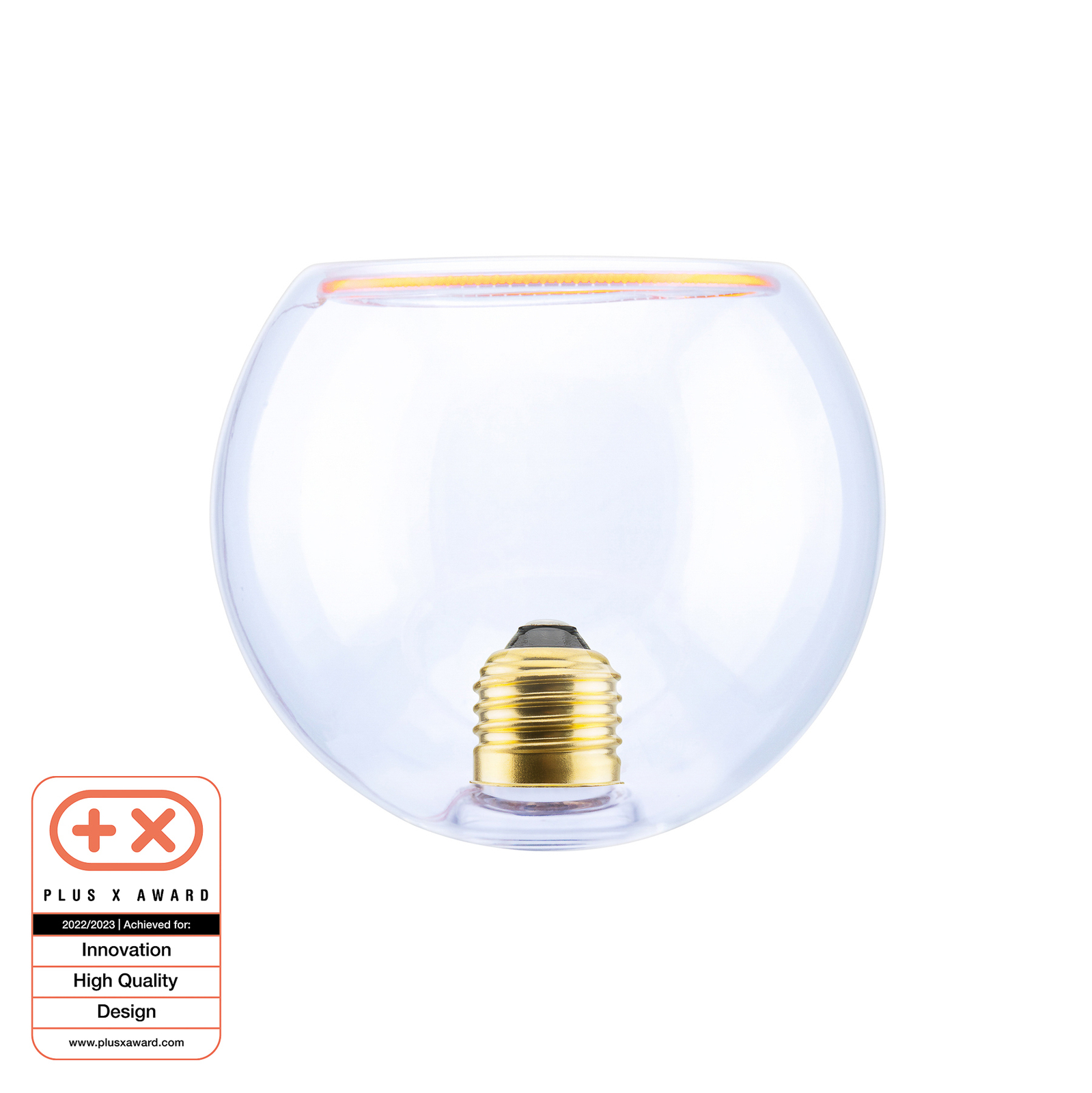 SEGULA LED floating globe 125 E27 4,5W číra inside
