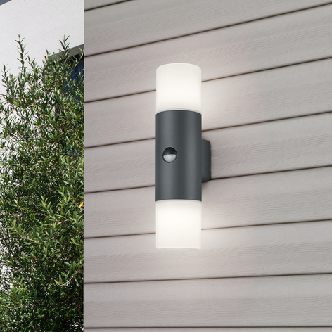 Hoosic Outdoor Wall Light With Motion, Lumina 8m Outdoor Solar Globe String Lights