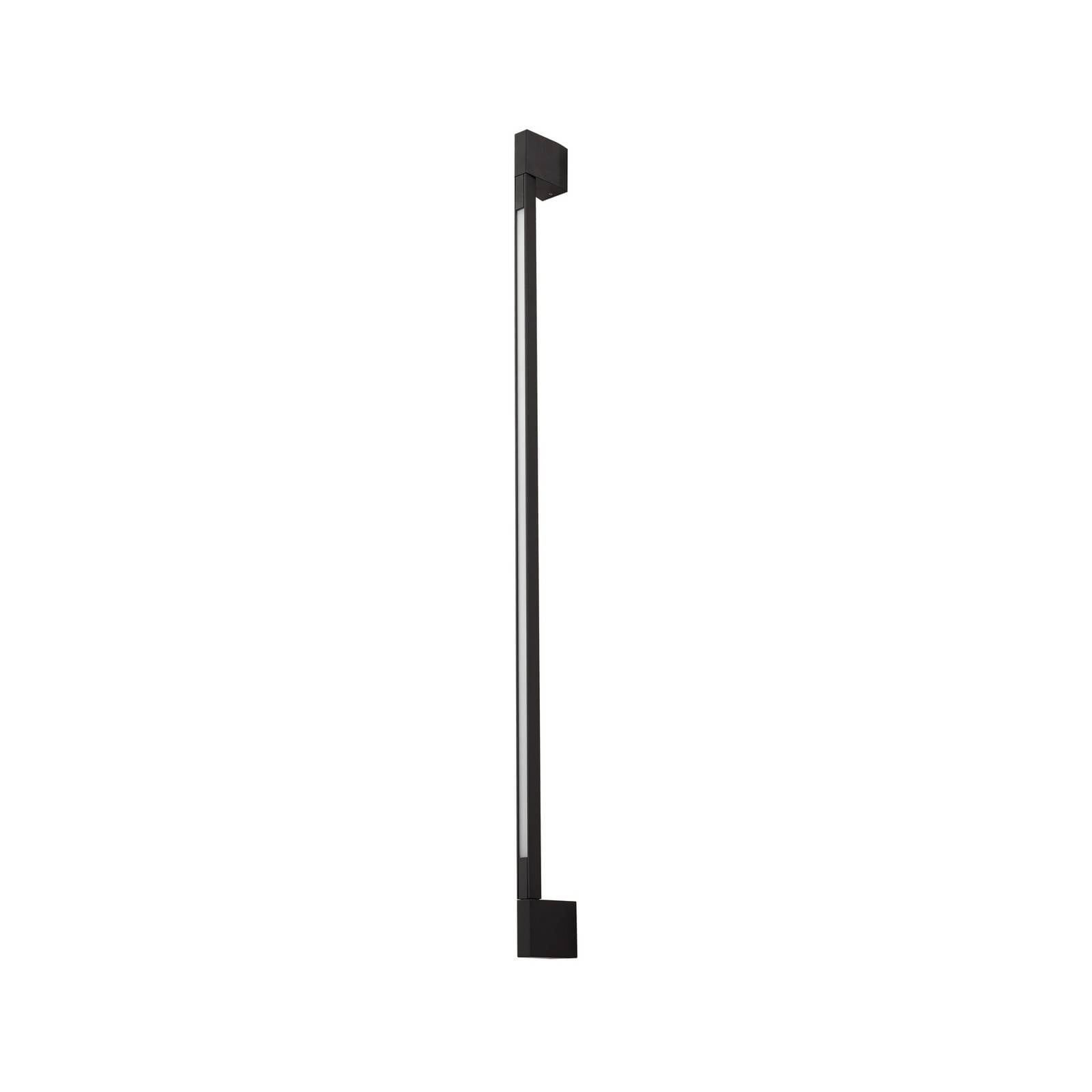 Lindby LED-Wandlampe Neano, 120cm, schwarz, Metall, IP54