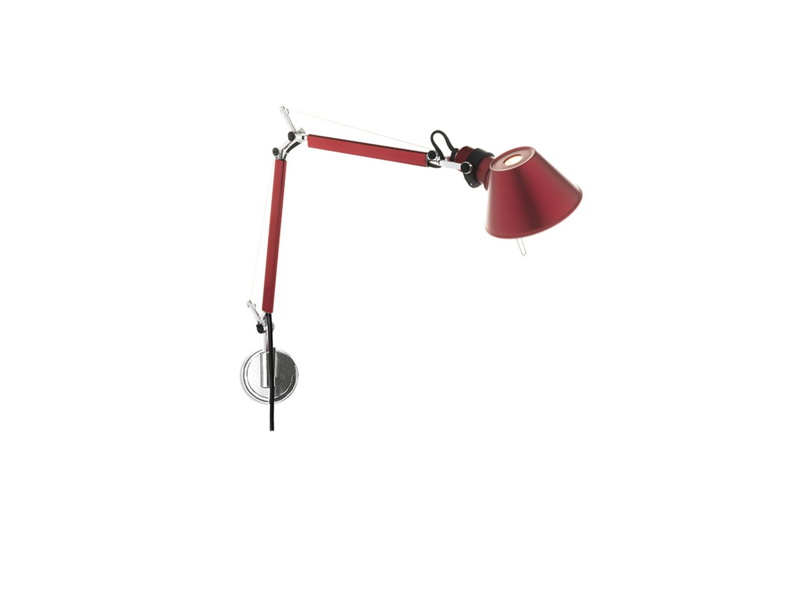 Tolomeo Micro Parete Candeeiro de Parede Red - Artemide