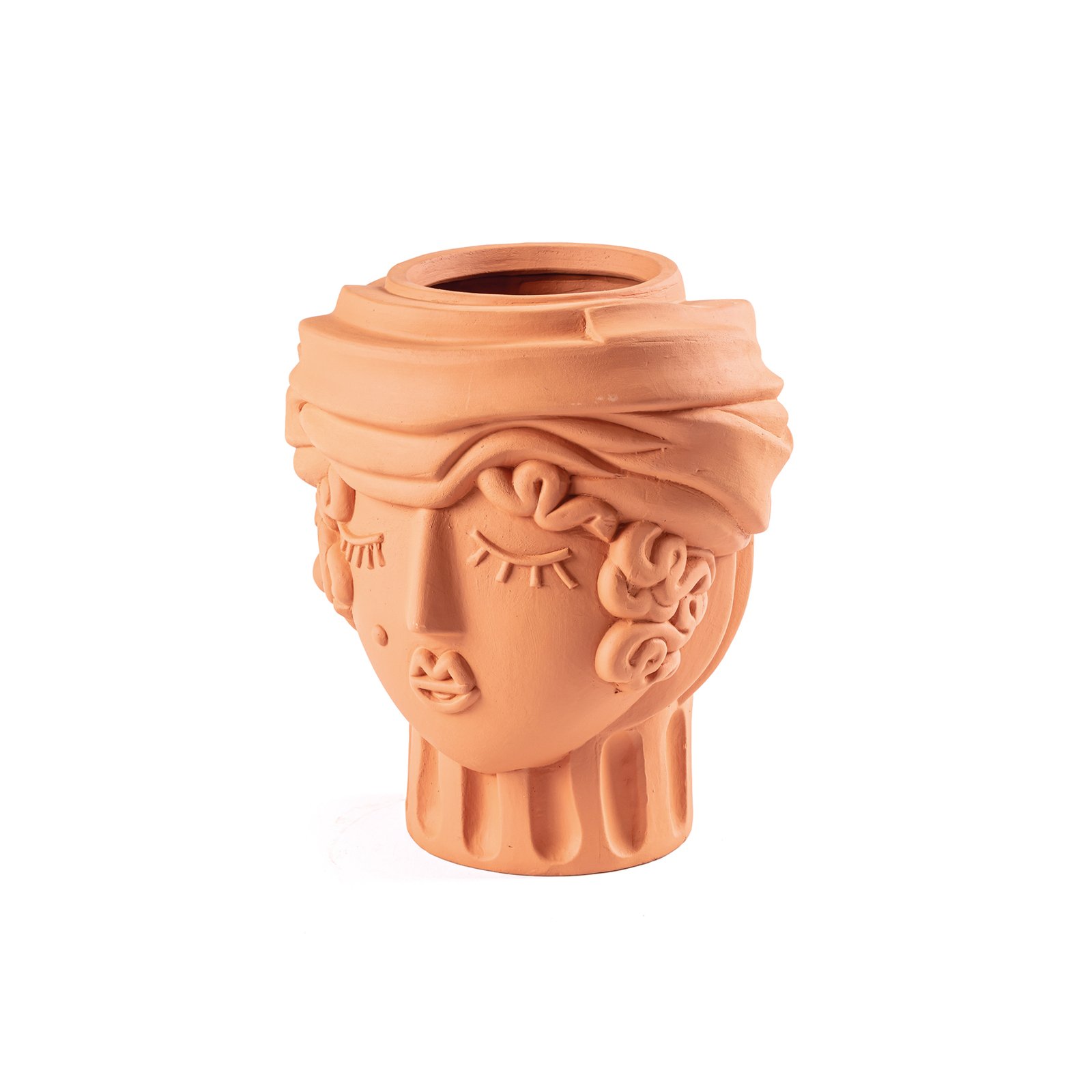 SELETTI Magna Graecia Vaso para mulheres, altura 33 cm, terracota