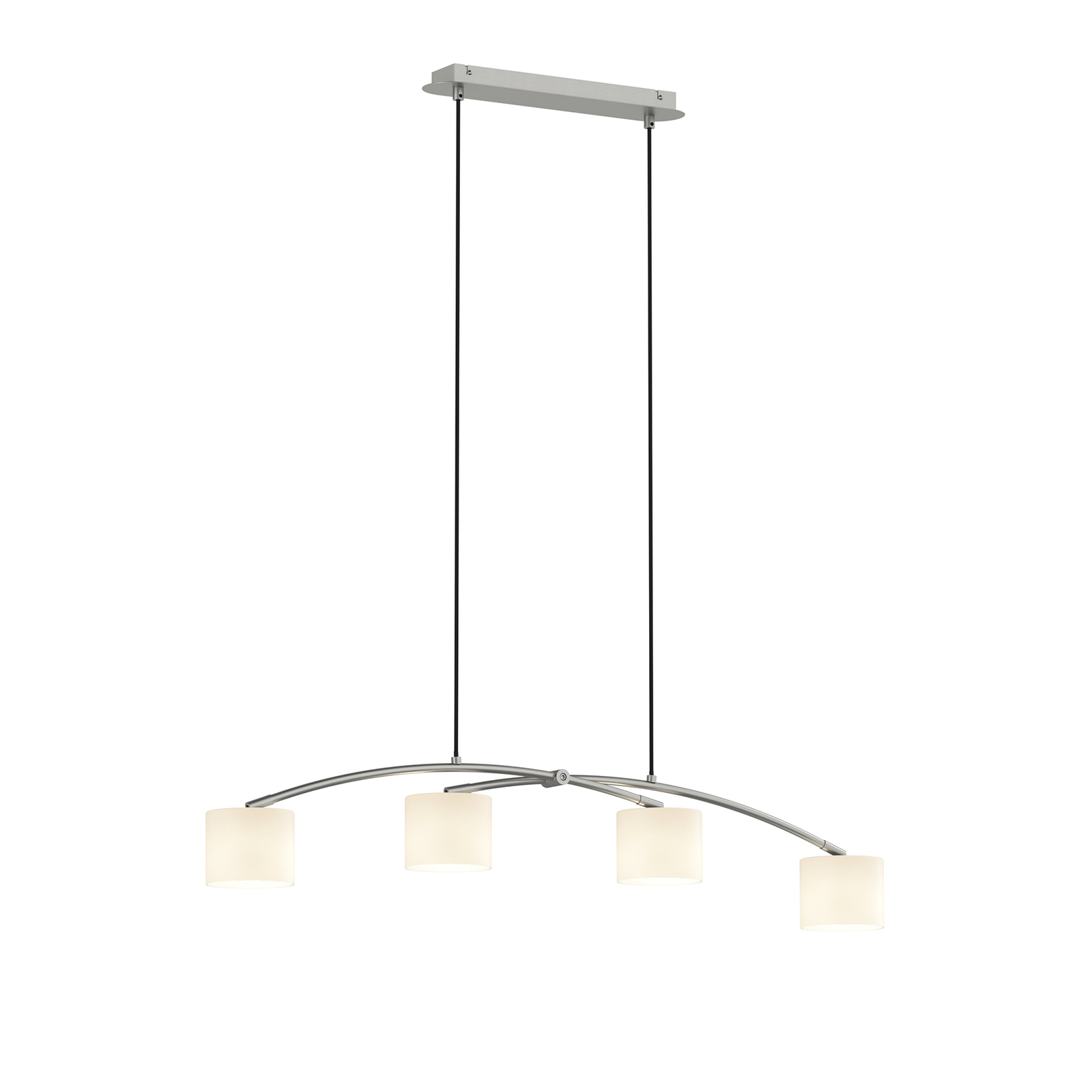 Lucande Juljana lámpara colgante, 4 luces, textil