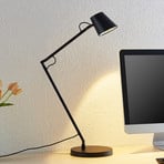 Lucande LED-bordlampe Tarris, højde 46 cm, sort