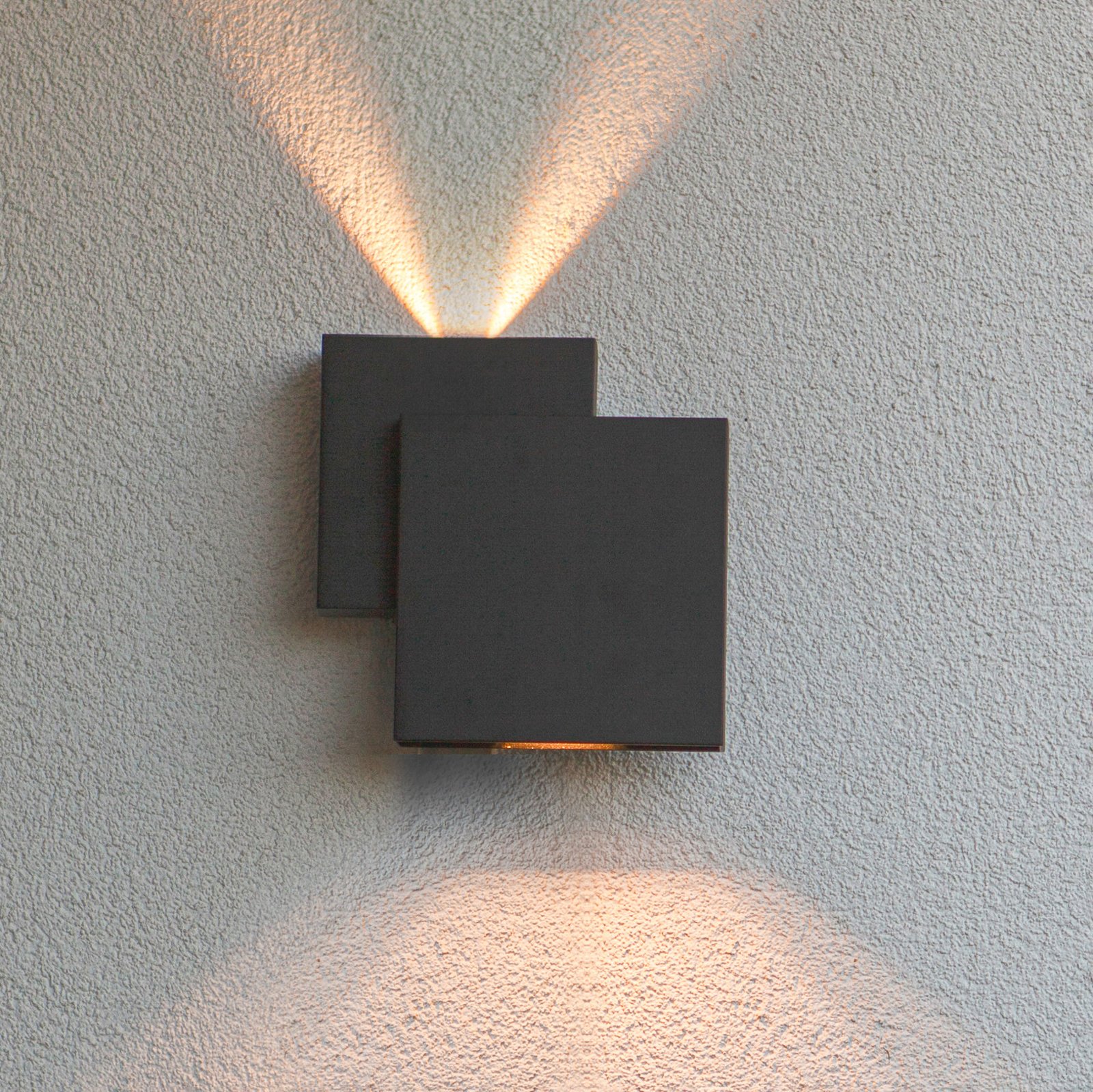LED buitenwandlamp Rialto, up-/downlight, IP44