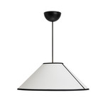 Lámpara colgante Ava, Ø 50 cm, blanco/negro, E27 - HAY