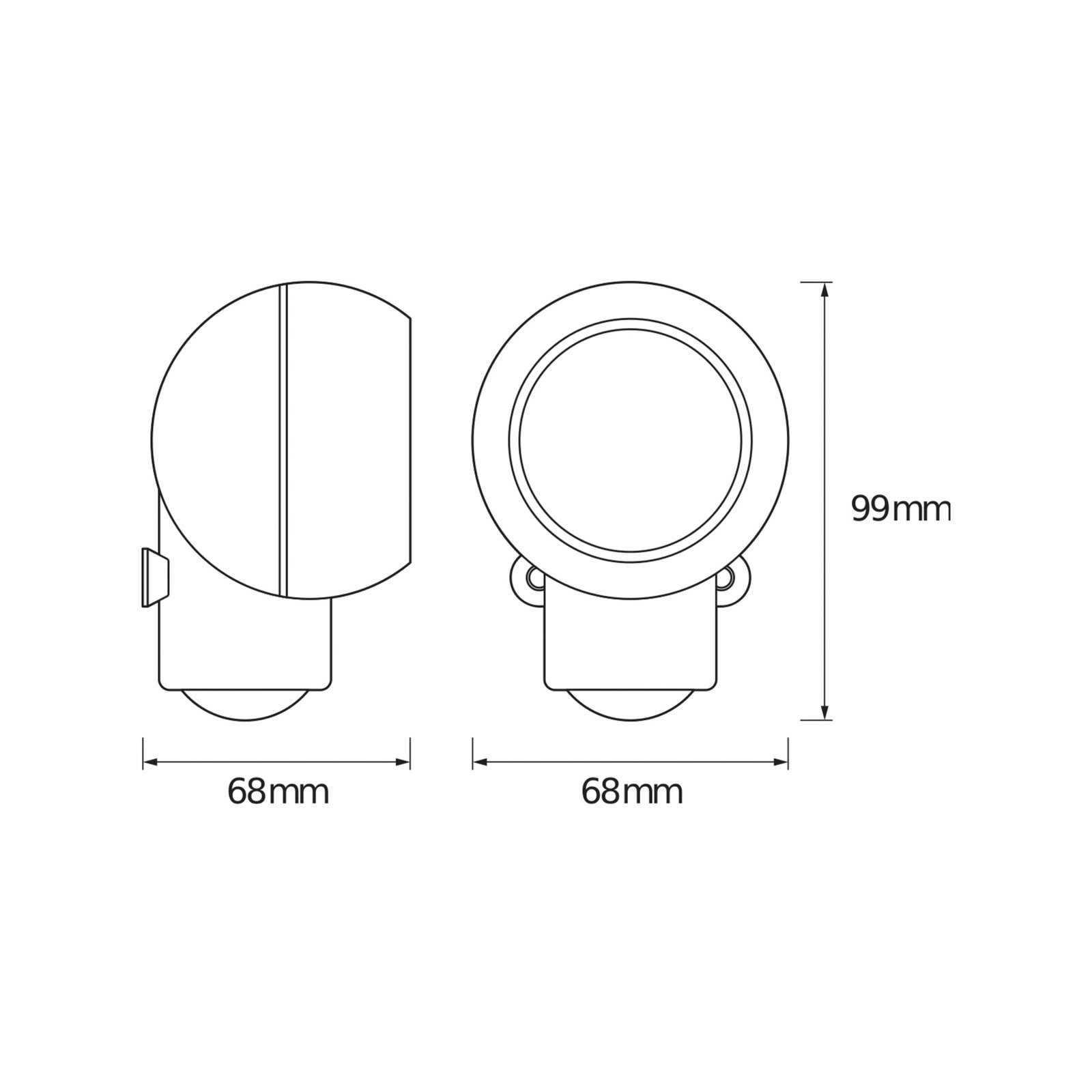 OSRAM LED-Wandleuchte SPYLUX, weiß, Sensor, Batterie, mobil