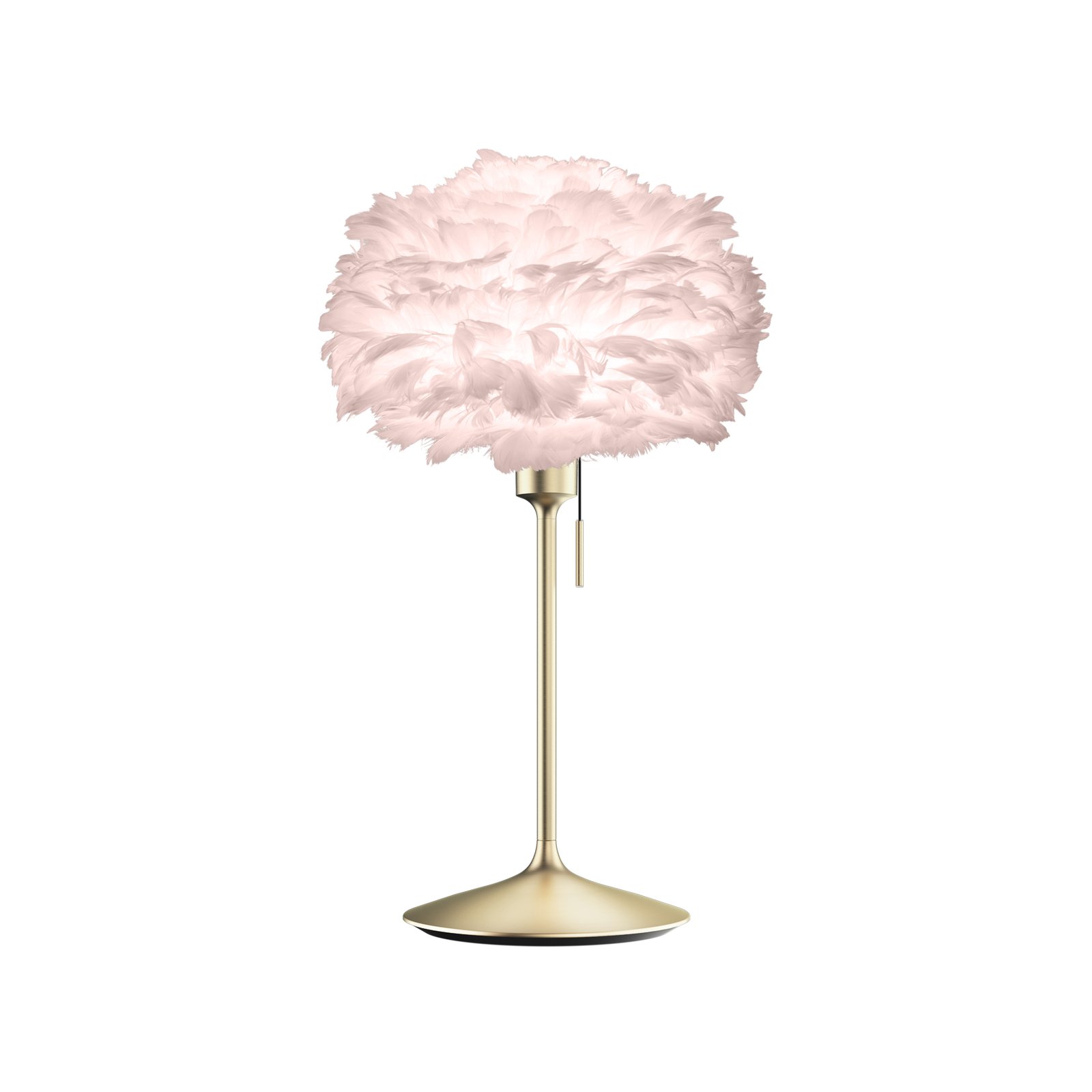 UMAGE Eos mini lámpara mesa rosado/latón cepillado