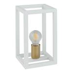 Lampa stołowa Aramis prostopadłościan biała/złota