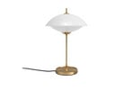 Clam Asztali Lámpa Opal/Brass - Fritz Hansen