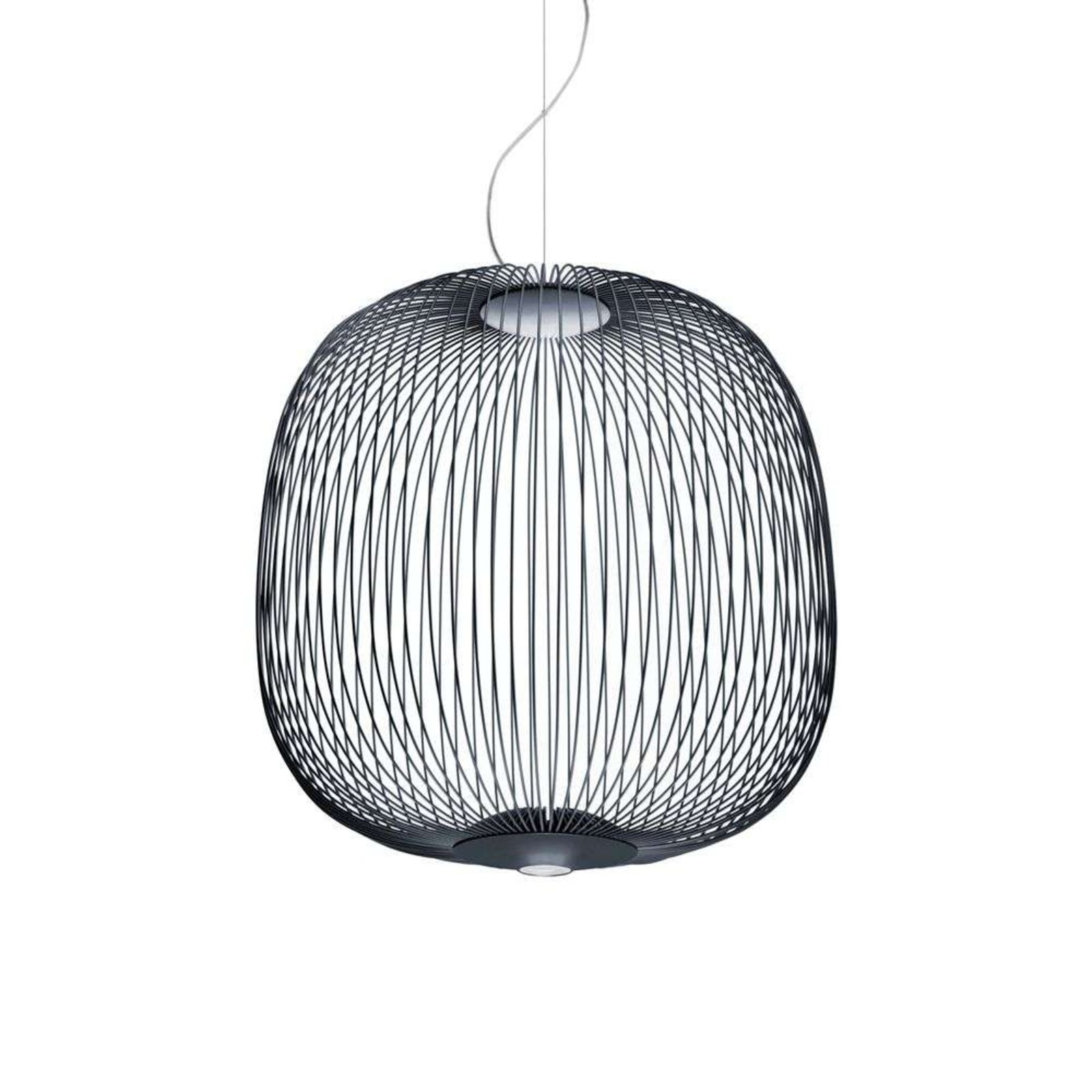 Spokes 2 LED Lustră Pendul Dimmable Graphite - Foscarini