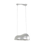 KARE hanglamp Cloud, zilver, glas, 2-lamps, GU10