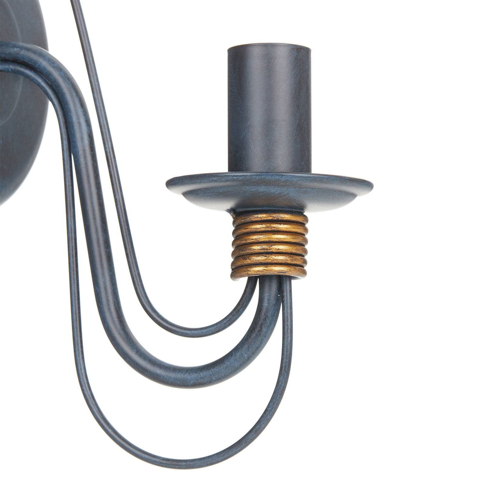 Lampa ścienna FILO niebiesko-czarna