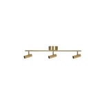 Hubble 3 Long Ceiling Lamp Brushed Brass - Globen Lighting