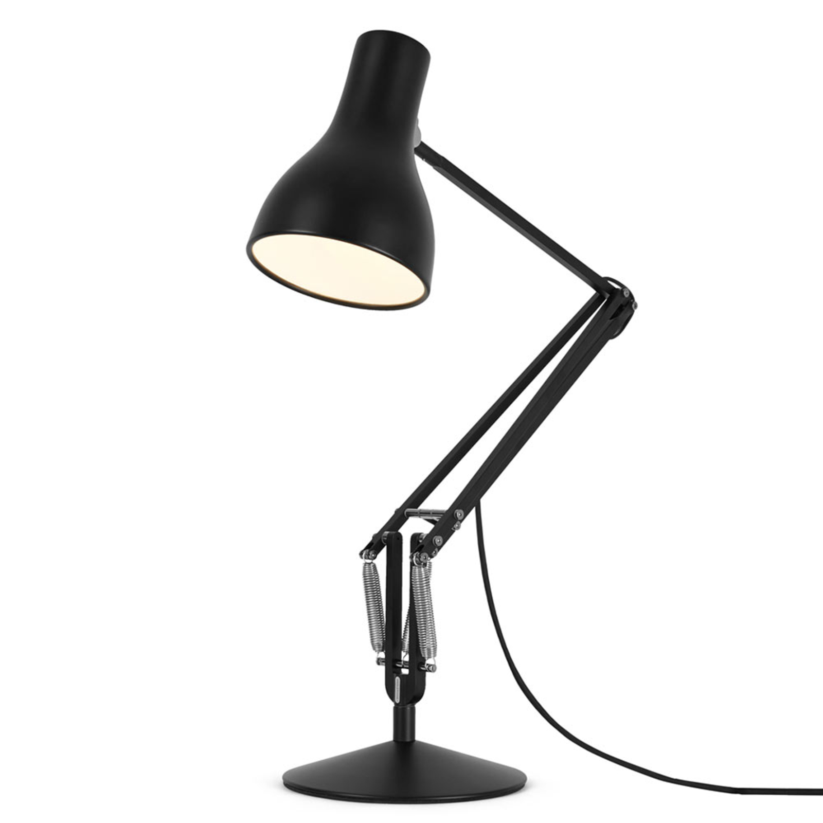 Anglepoise Type 75 stolná lampa zamatová čierna