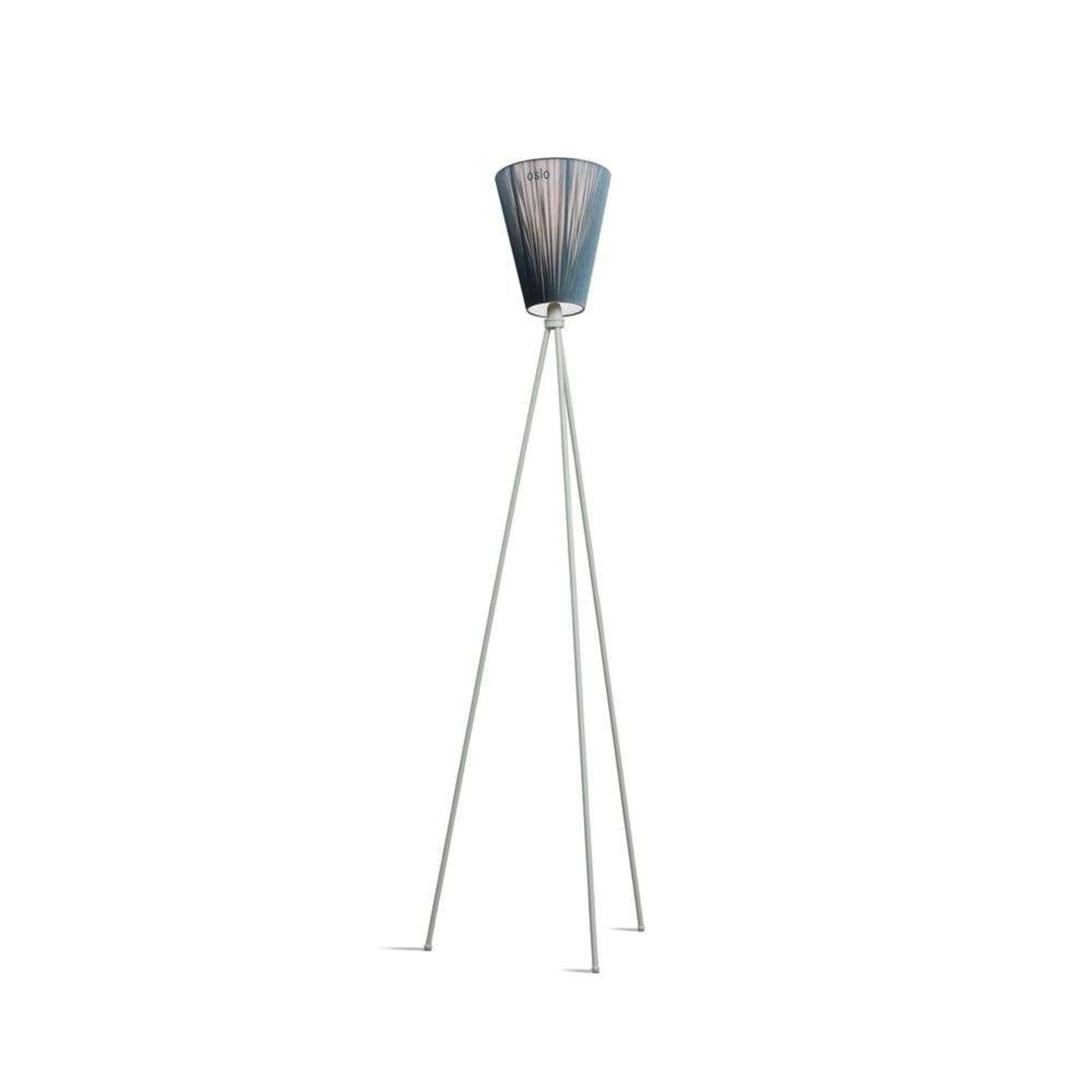 Oslo Wood Stojací Lampa Light Grey/Green - Northern