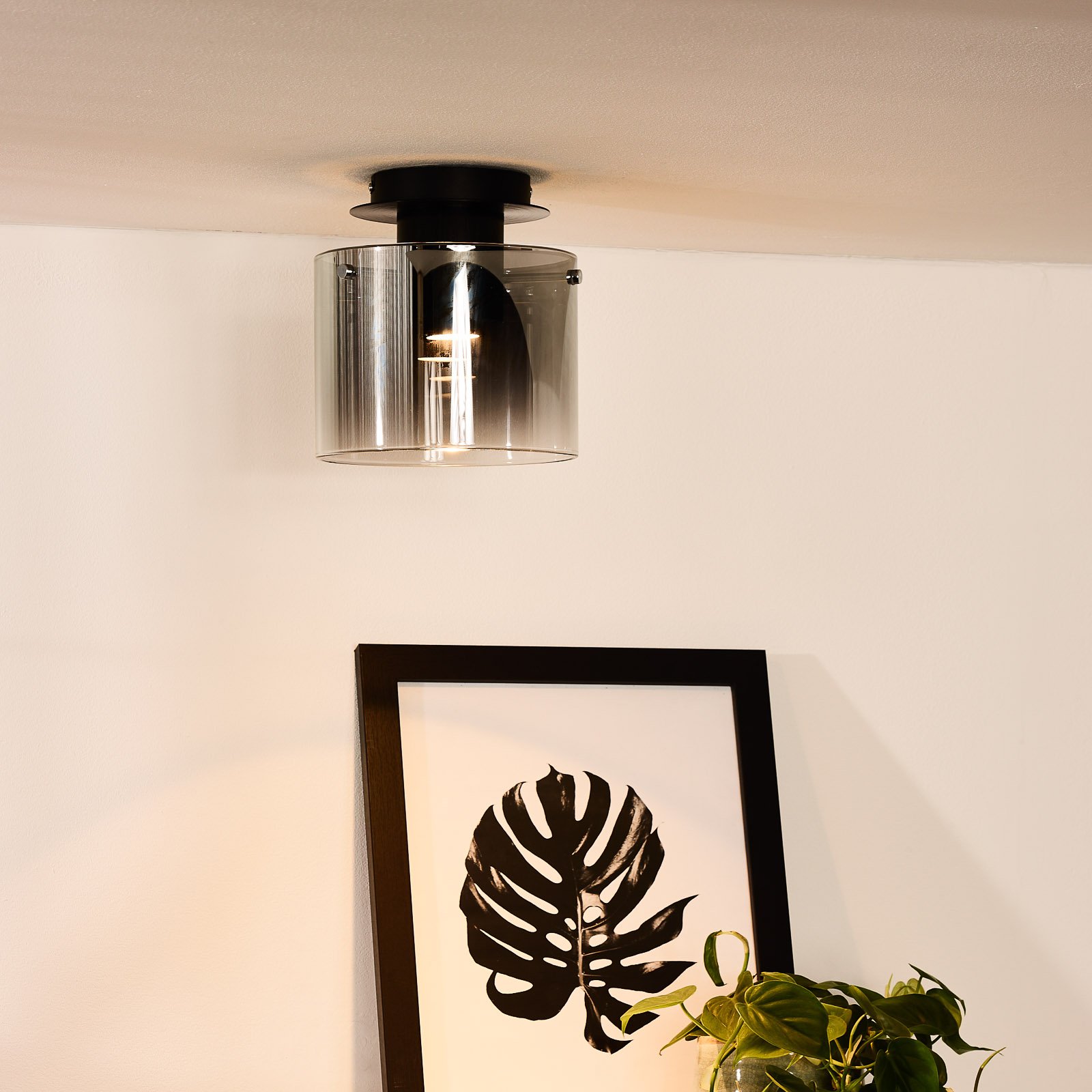 Lampa sufitowa LED Owino z efektem lustra