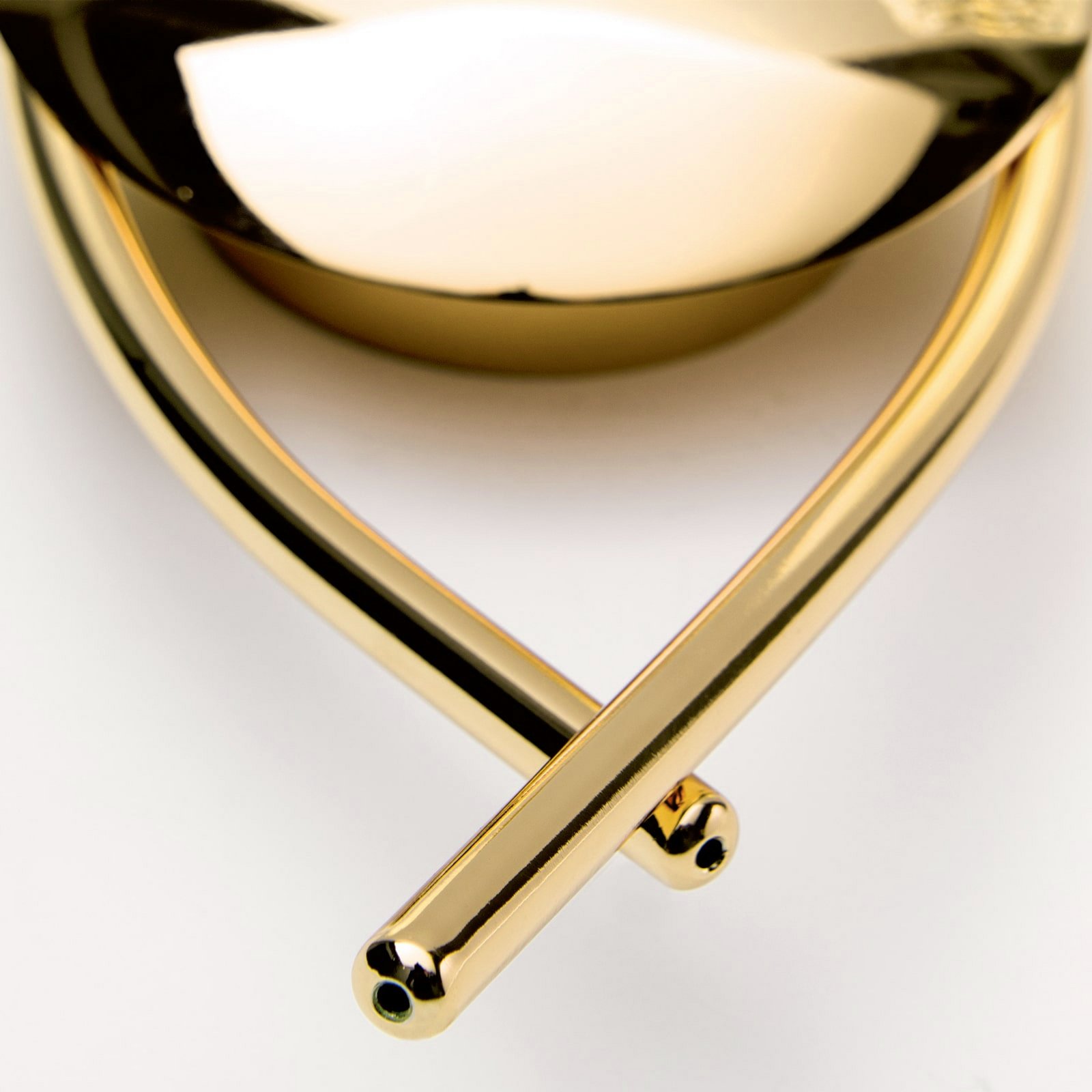 Aplică CARLA, culoare alamă Înălțime 35 cm Metal/sticlă 2 becuri.