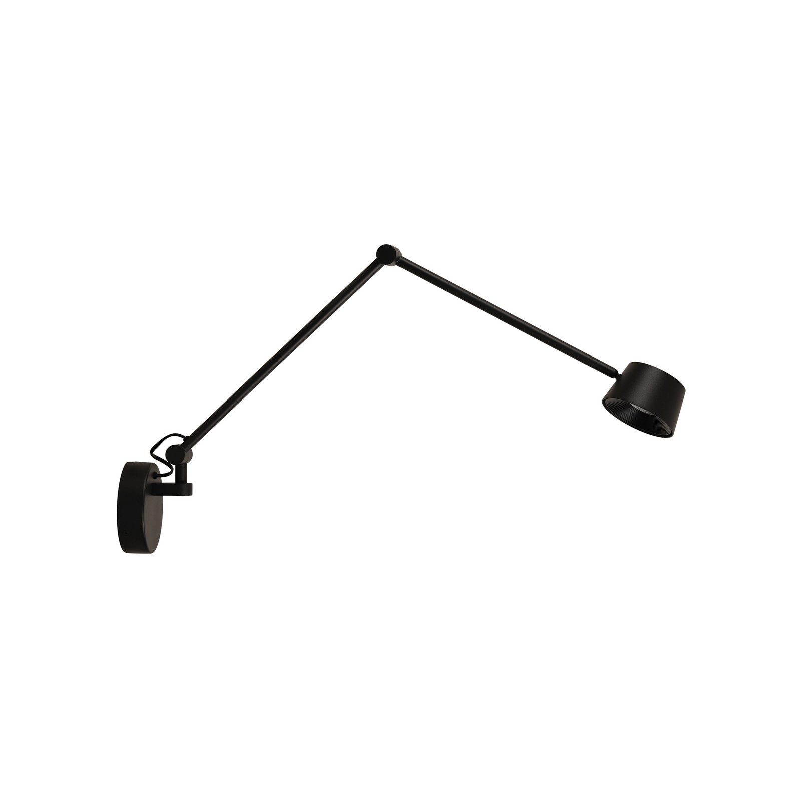 Direction LED-Wandlampe, schwarz, Ausladung 53 cm - Antidark