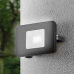 Faedo 3 LED outdoor spotlight in black, 30 W
