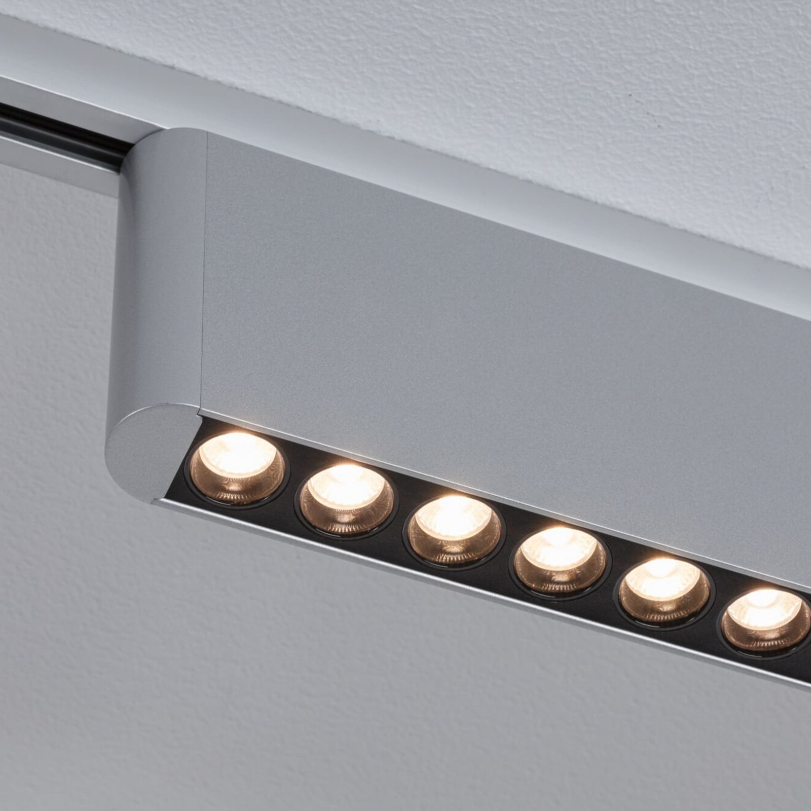 Paulmann URail LED-železniška svetilka Zelos, krom, 3.000 K, 37 cm