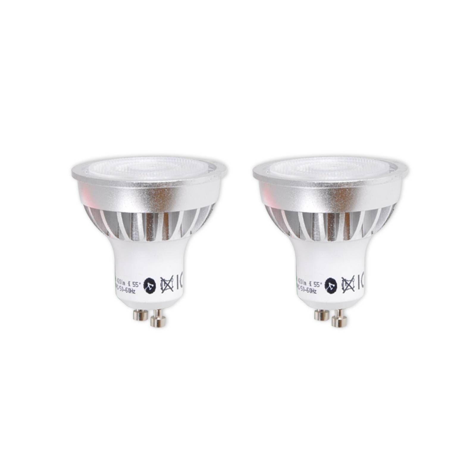 GU10 5 W 830 LED reflektor 55° 2-es készlet