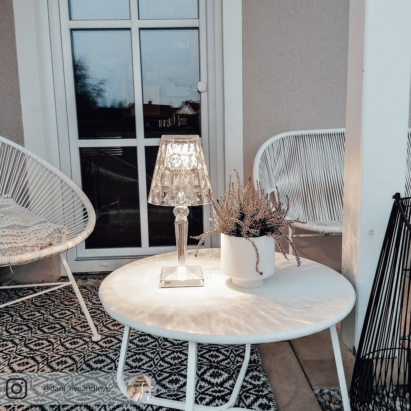 Big Battery Portable Tischleuchte IP54 Crystal - Kartell
