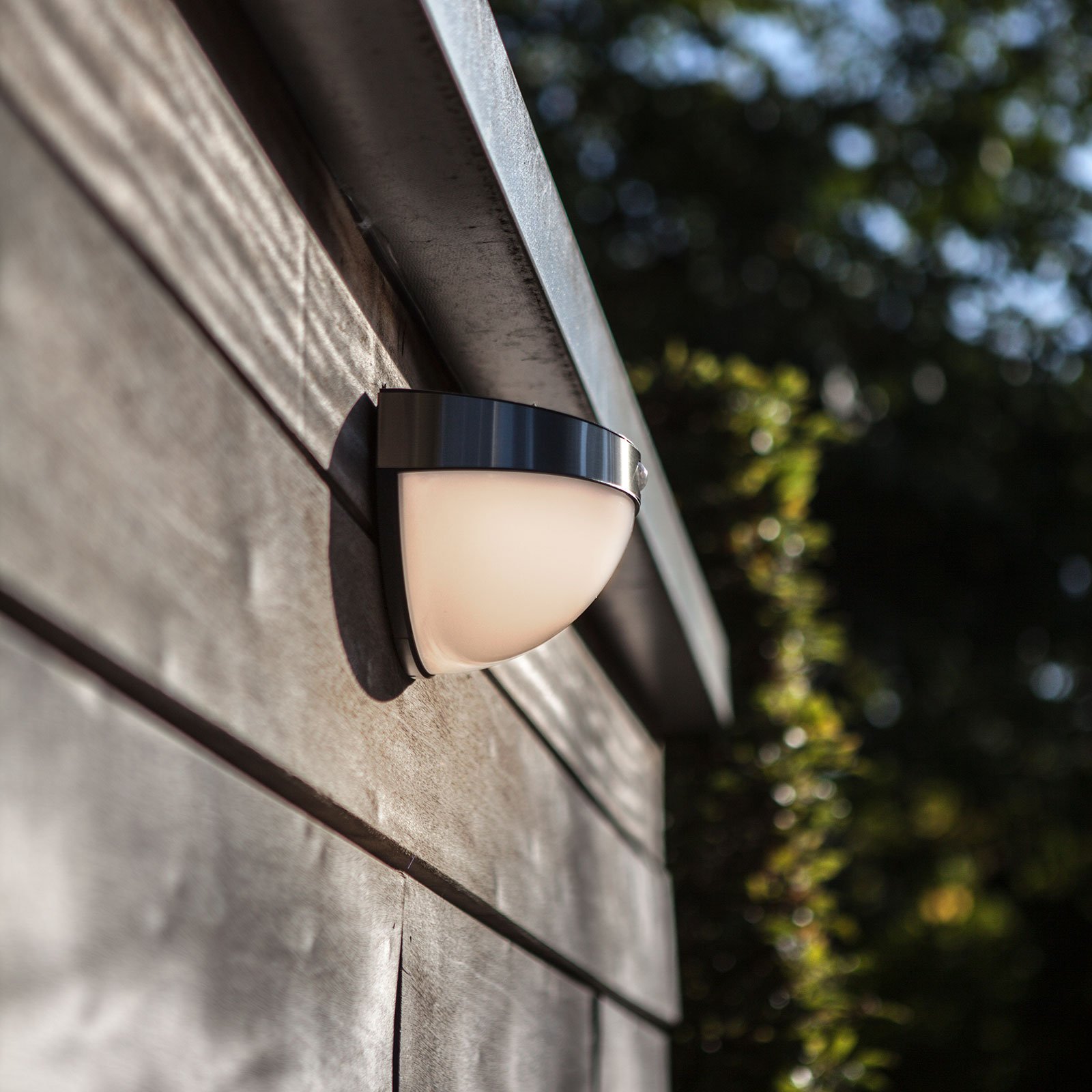 Bubble - solar outdoor wall light with sensor