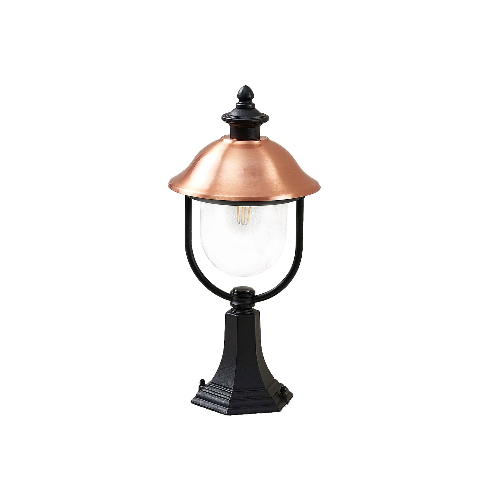 Baliza Lindby Clint, 53 cm, metal, resistente al agua salada, E27
